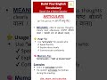 ARTICULATE Meaning Explained | Hindi &amp; Marathi | Daily English Vocabulary