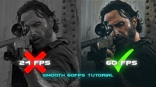 smooth 60fps tutorial ; after effects