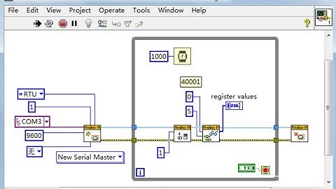 Part 1 Labview Read Register Data From Modsim32 via Modbus RTU