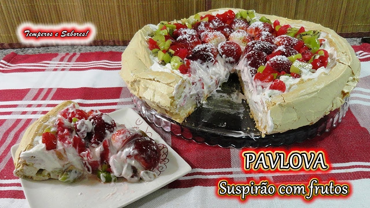 PAVLOVA Suspirão de frutos delicioso