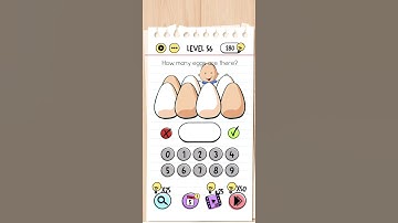 Brain Test Level 56 Answer - How many eggs are there?