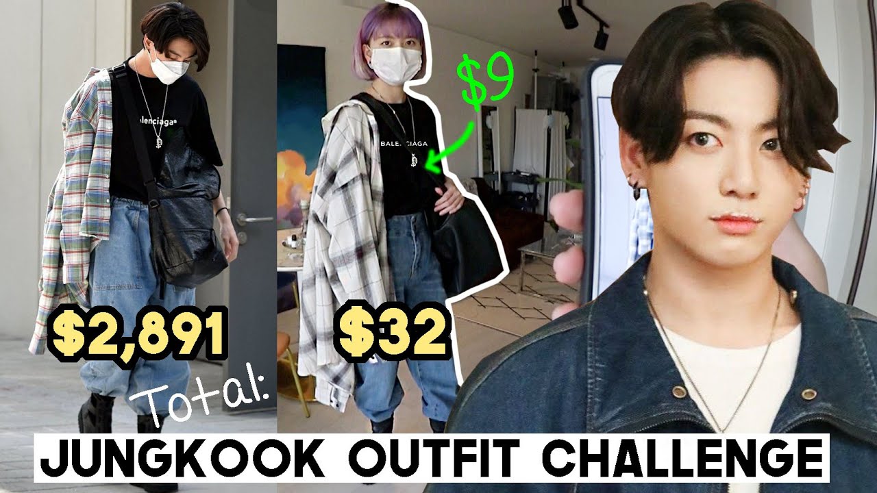 $32 BTS Jungkook Outfit Shopping Challenge In Korea (Goto Underground Mall)  | Q2HAN - YouTube