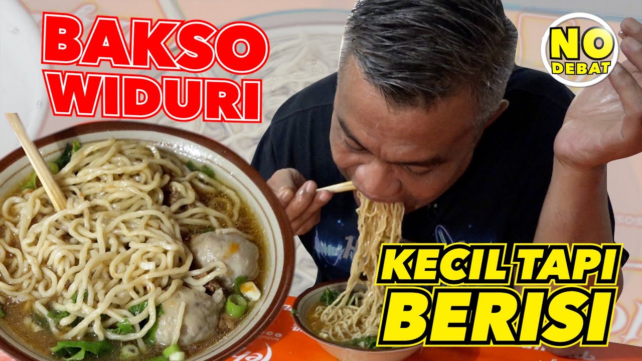 KULIDEL MIE AYAM BAKSO WIDURI H.WAGINO - KECIL TAPI BERISI