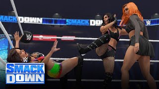 WWE 2K23 SMACKDOWN IT’S OFFICIAL TEAM MANDY VS TEAM GIGI IN A WARGAMES AT SURVIVOR SERIES WARGAMES