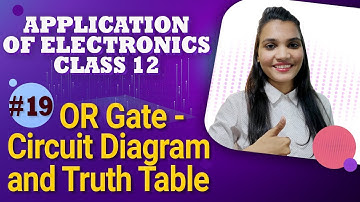 OR Gate - Circuit Diagram and Truth Table - Logic Gates - Application of Electronics Class 12
