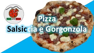 Leckere Pizza Variante - Salsiccia Classica und Gorgonzola Dolce