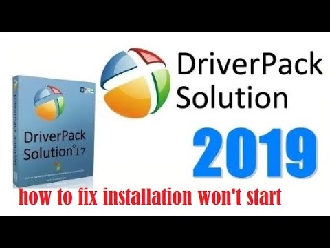 How to fix driver pack not running