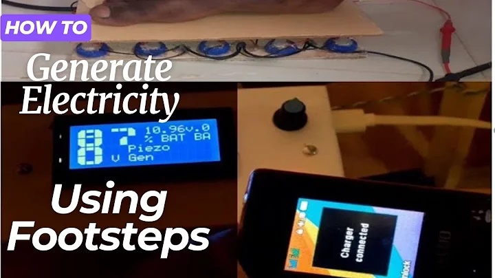 How to Generate Electricity Using footsteps (Piezoelectric Generator) Project
