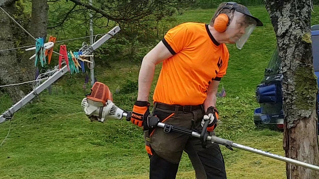 Stihl Kombi System KM 130 R With Trimmer FS KM - YouTube