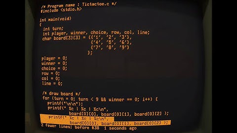 [ASMR] - Coding Tic-Tac-Toe, on nostalgia, Cathode terminal emulator and vintage computer sound