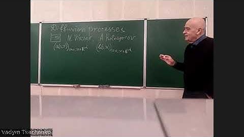 Diffusion processes. Lecture 1. Portenko N. I.