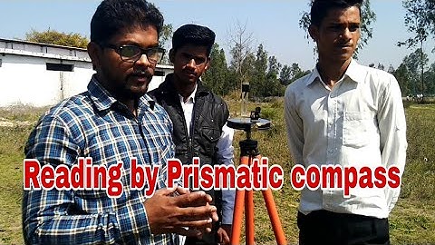 How to Calculate the Reading of Prismatic compass. प्रिजमेटिक कंपास की सहायता से रीडिंग कैसे ली जाती