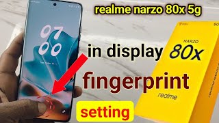 Realme narzo 80x display fingerprint kaise lagaye | realme narzo 80x in display fingerprint setting screenshot 3