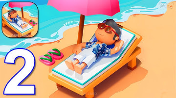 My Beach Resort - Gameplay Walkthrough Part 2 Restaurant & Helpers Unlocked (iOS, Android)