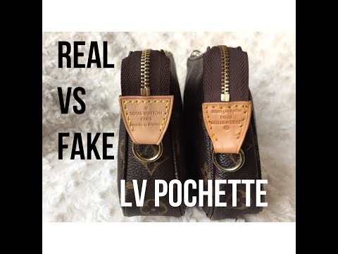 Louis Vuitton Pochette Accessoires Real vs Fake - How to Spot a Fake LV Pochette - #39