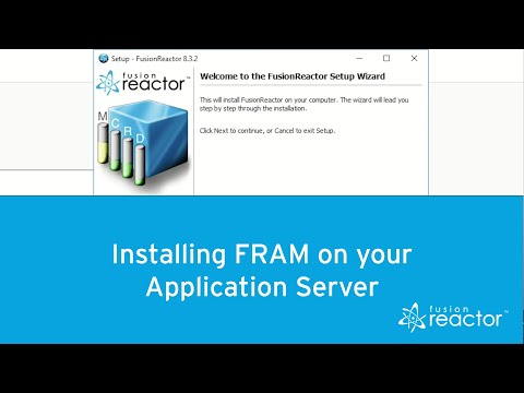 How to install FRAM (FusionReactor Administration Manager) on your server