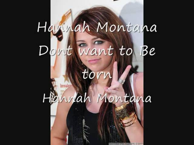 Watch Hannah Montana Dont want to be torn My Version on YouTube