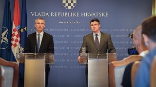 NATO Secretary General with Prime Minister of Croatia, 09 JUL 2015