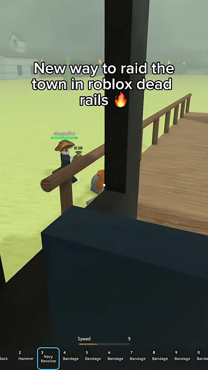 New way to raid the town in dead rails update | dead rails roblox #roblox #deadrails #funny #memes