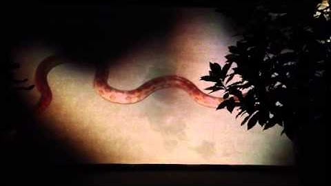 Halloween projected snake