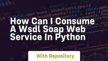 How can I consume a WSDL SOAP web service in Python