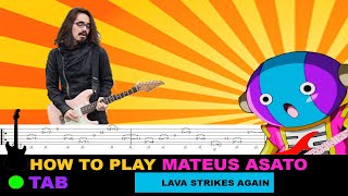 How to play | Mateus Asato - The Lava Strikes Again / TAB Tutorial