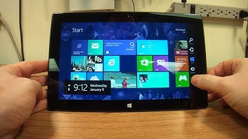 Microsoft Surface tablet. Screen rotation lock. Enable or Disable.