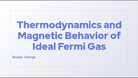 Thermodynamics and Magnetic Behavior of Ideal Fermi Gas