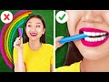 FUN WAYS TO SNEAK CANDIES || Edible School Supplies &amp; Sneaky Food Tricks by 123 GO! CHALLENGE