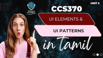 2.2 UI Elements and UI Patterns in tamil