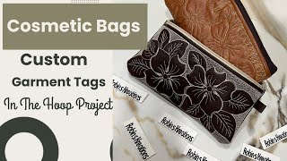 Custom Garment Label + Embroidered Cosmetic Bag | Janome 550E Single Needle