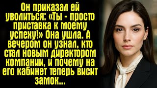 видео: Он приказал ей уволиться: «Ты — просто приставка к моему успеху!» Она ушла. А вечером он узнал.. картинка: Он приказал ей уволиться: «Ты — просто приставка к моему успеху!» Она ушла. А вечером он узнал..