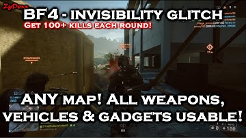 Battlefield 4 - best invisibility glitch ever! [EASY LVL UP!]