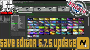 Grand Theft Auto V Online: Save Editor 5.7.5 Update