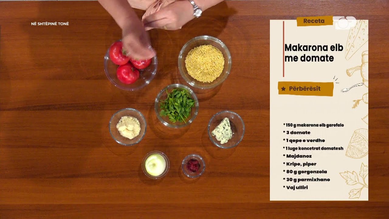 Makarona elb me domate - Në Shtëpinë Tonë