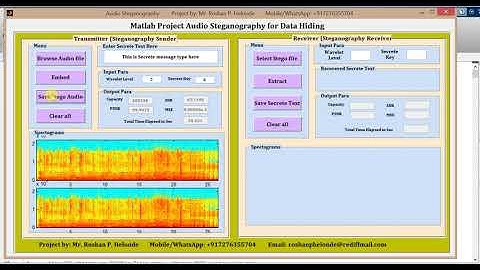 Audio Steganography using Matlab Hide Secret Text in Audio FINAL YEAR PROJECT