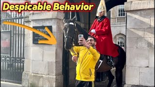 What This Man Did Was DESPICABLE AT horse Guards