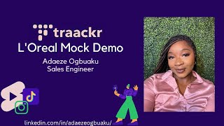Adaeze's Traackr Sales Engineering Demo