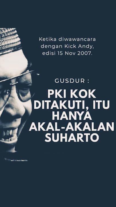 Lelucon Gus Dur: PKI kok ditakuti, itu hanya akal-akalan Soeharto#lucu #fyp #fypage #shortsfeed #fy