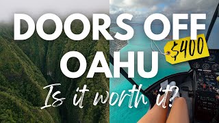 DOORS OFF HELICOPTER TOUR OAHU HAWAII l WHAT TO EXPECT + IS IT WORTH IT?! // HAWAII TRAVEL VLOG