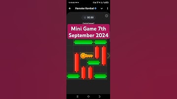 Hamster Kombat Daily Mini Game 7th September 2024 Easiest Solution