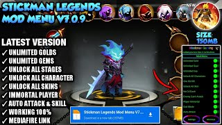 Stickman Legends Mod Menu Version 7.0.9 Unlimited Coins & Unlock All Characters & Skins