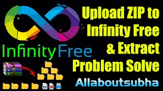 Upload zip to infinity free and extract problem solve | how to upload fake page on infinityfree