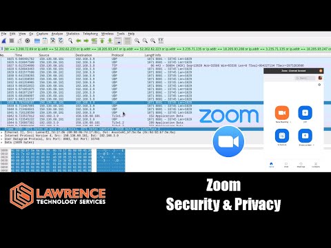 Looking at Zoom Security with Wireshark and Talking Zoom Privacy