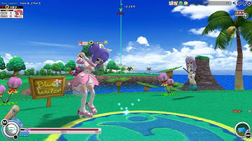 PangYa Tomahawk Blue Lagoon 6 Hole Backspin Tomahawk Hole In One.mp4