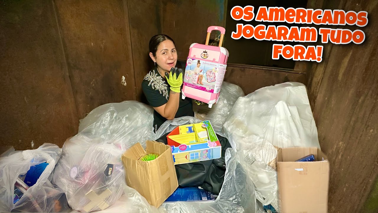 Os americanos jogaram tudo fora no dumpster dos Estados Unidos!🇺🇸