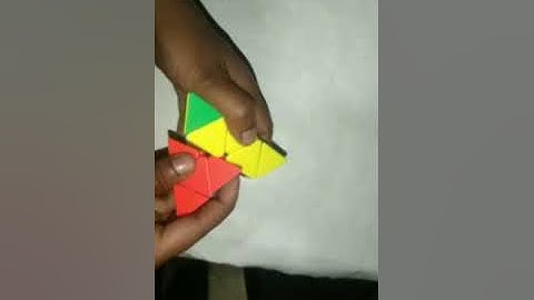 How to solve pyraminx cube #shorts #cubing