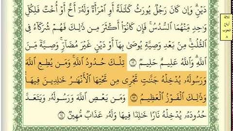 سورة النساء كاملة عبد الله بصفر مكتوبة