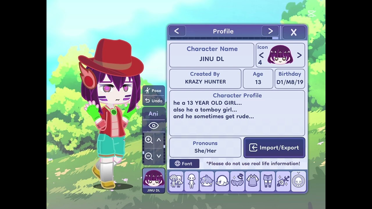 showing my oc in GACHA life (Part 5)