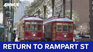 Rampart streetcar service set to return Sunday